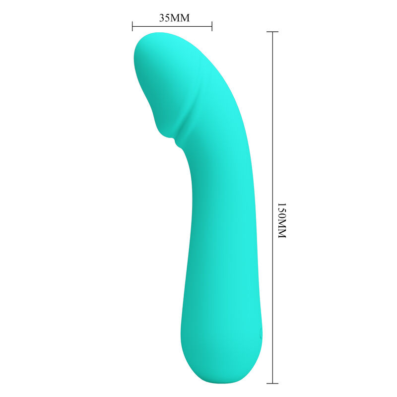 PRETTY LOVE - VIBRATEUR RECHARGEABLE CETUS VERT AQUA – Image 6