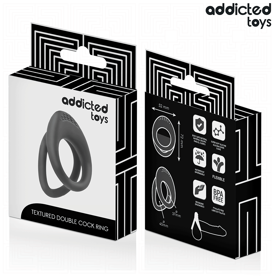 ADDICTED TOYS - ANNEAU PÉNIS À DOUBLE TEXTURE – Image 6