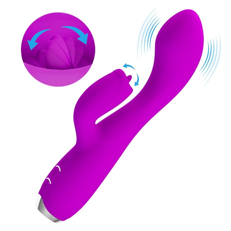 PRETTY LOVE - VIBRATEUR LAPIN RECHARGEABLE GLORIA IMPERMÉABLE VIOLET – Image 6