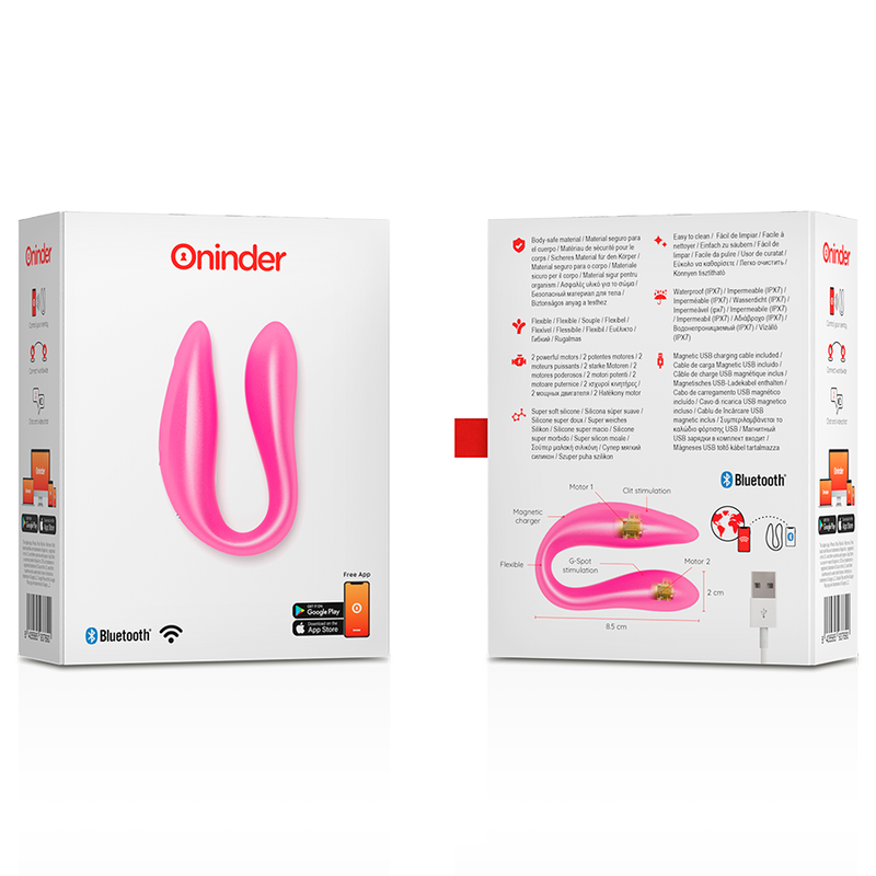 ONINDER - LISBOA G-SPOT & CLITORAL STIMULATEUR ROSE - APPLICATION GRATUITE – Image 6