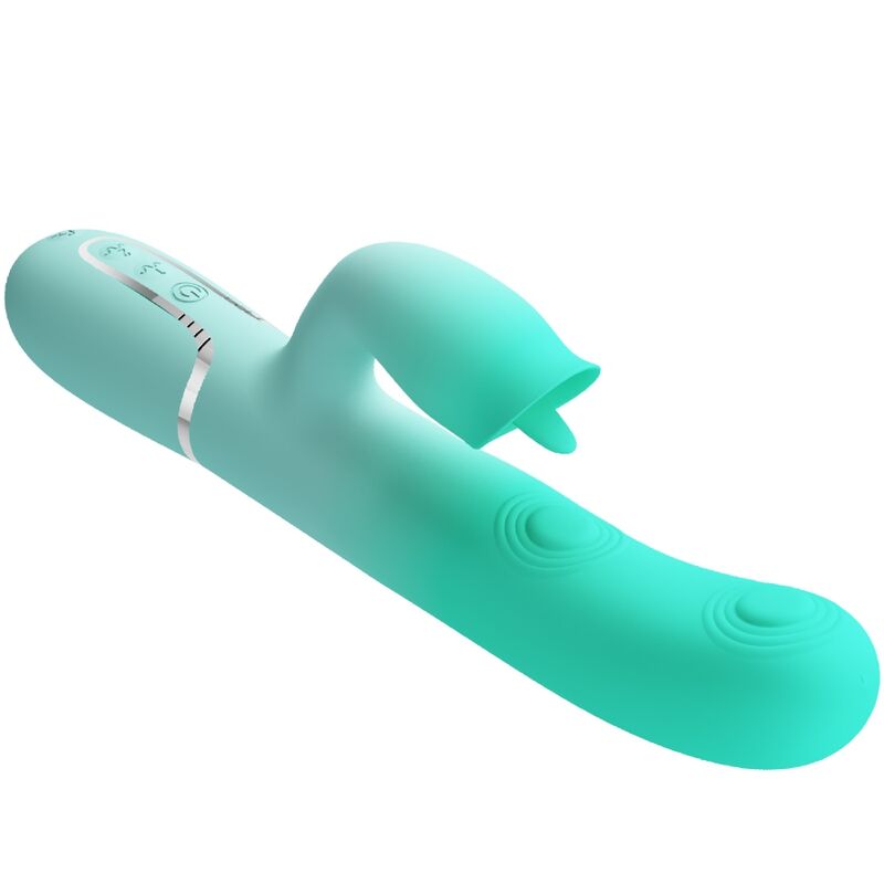 PRETTY LOVE - VIBRATEUR LAPIN MULTIFONCTION GIGI VERT AQUA – Image 6