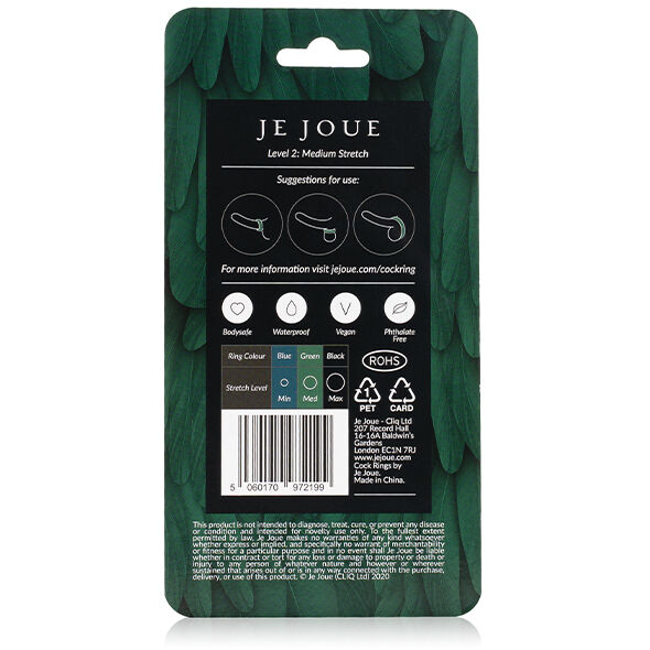 JE JOUE - BAGUE SILICONE VERTE CHOKE MOYEN – Image 6