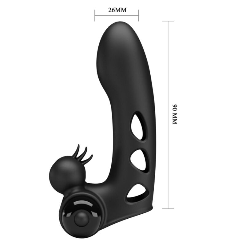PRETTY LOVE - COUVERCLE DE DOIGT VIBRATEUR ORLANDO NOIR – Image 6