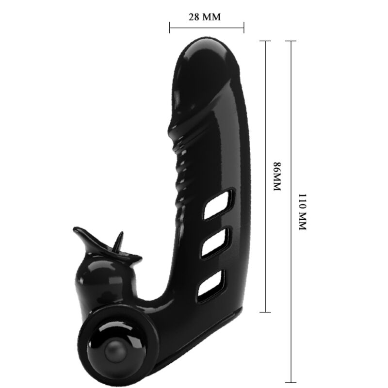 PRETTY LOVE - COUVERCLE DE DOIGT VIBRATEUR CORBIN NOIR – Image 6
