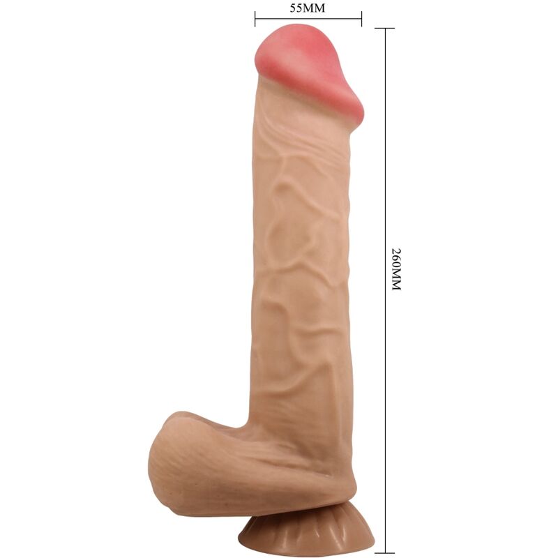 PRETTY LOVE - SÉRIE SLIDING SKIN GODE RÉALISTE AVEC VENTOUSE SLIDING SKIN FLESH 26 CM – Image 5