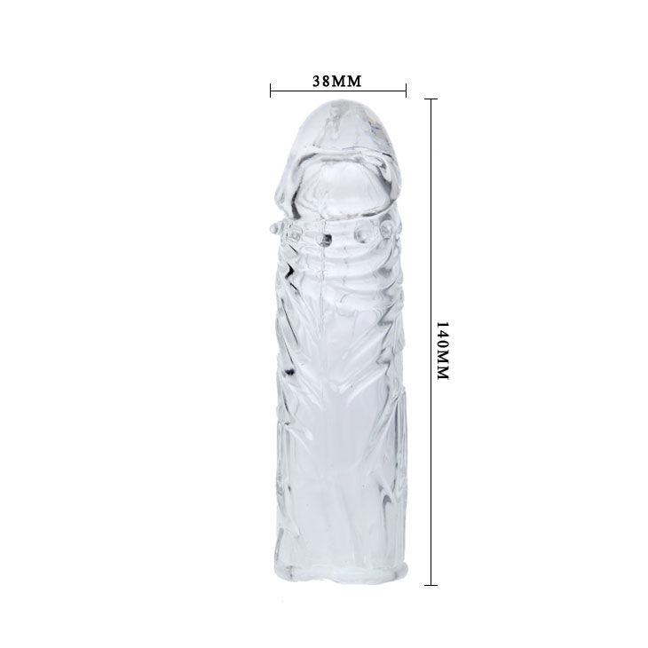 BAILE - COUVERCLE DE PÉNIS EN SILICONE TRANSPARENT 13 CM – Image 6