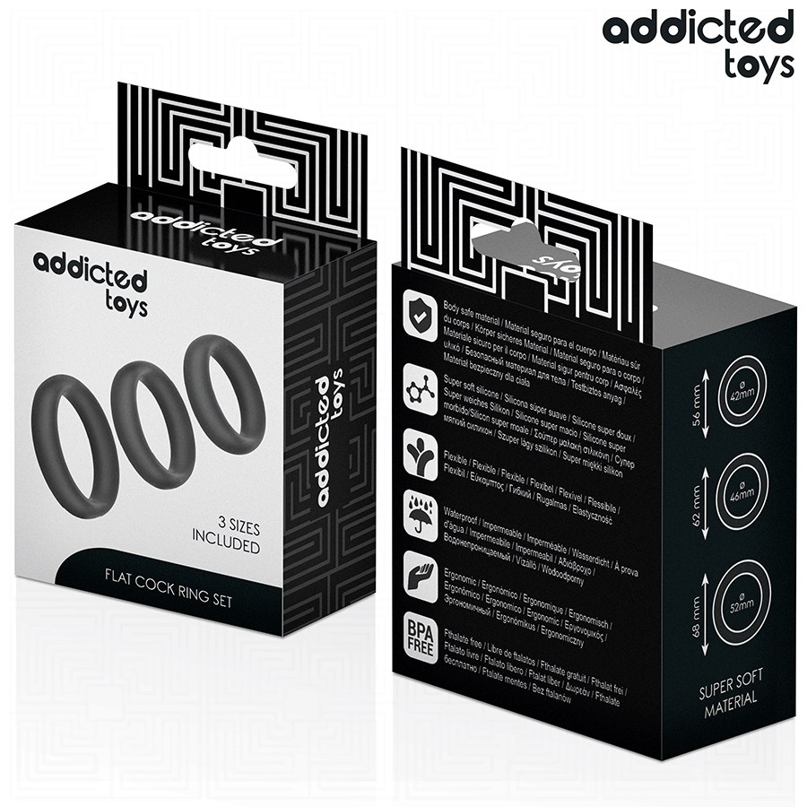ADDICTED TOYS - LOT D'ANNEAUX PLATS EN SILICONE – Image 6