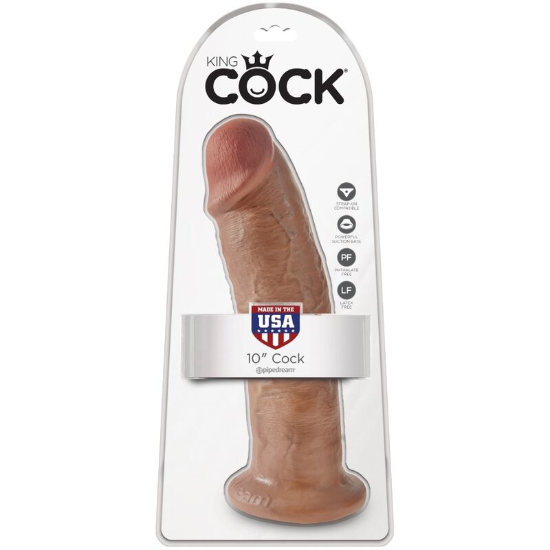 KING COCK - PÉNIS RÉALISTE 24 CM CARAMEL – Image 6