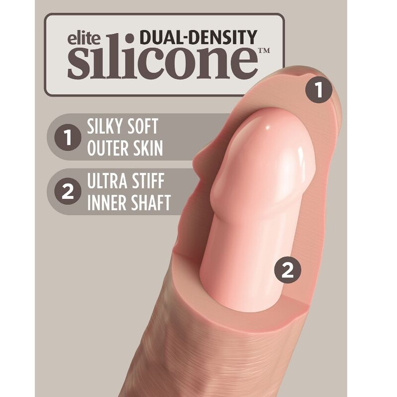 KING COCK - ELITE VIBRATEUR GODE RÉALISTE & TÉLÉCOMMANDE EN SILICONE 23 CM – Image 6