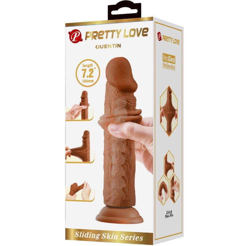 PRETTY LOVE - GODE RÉALISTE QUENTIN 18 CM MARRON – Image 6