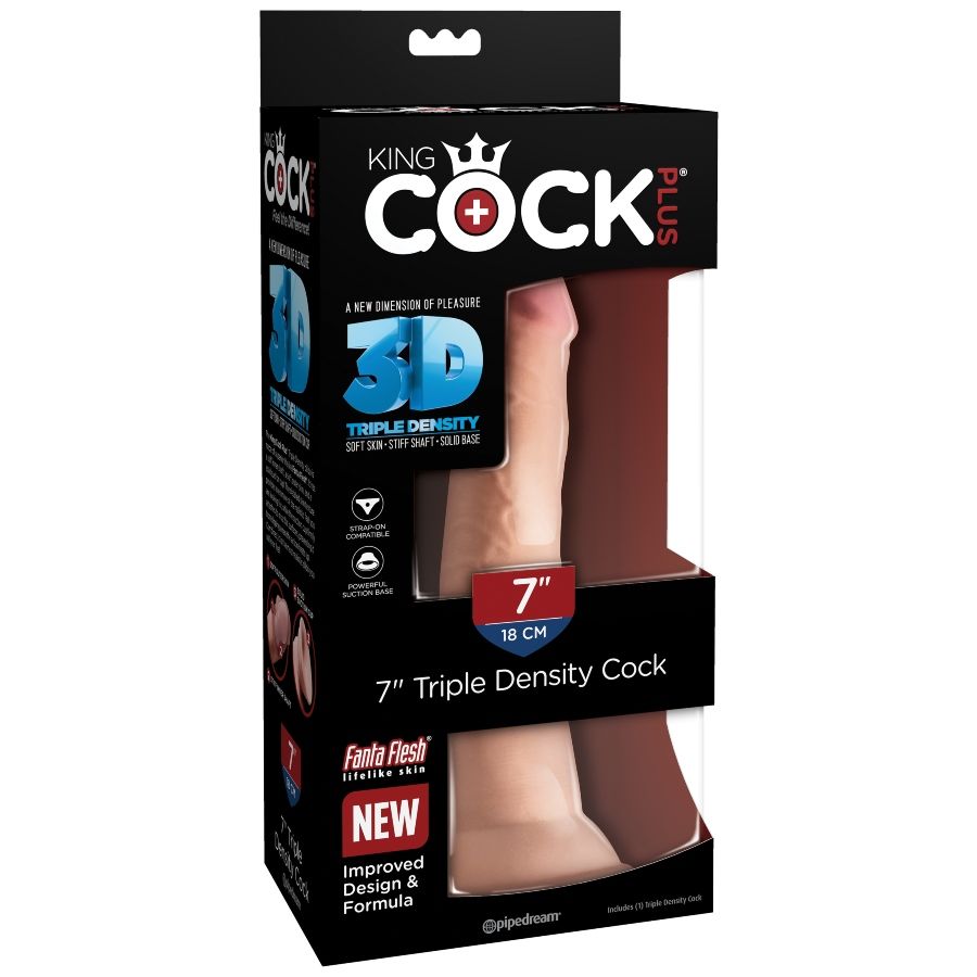 KING COCK - GODE TRIPLE DENSITÉ 18 CM – Image 6