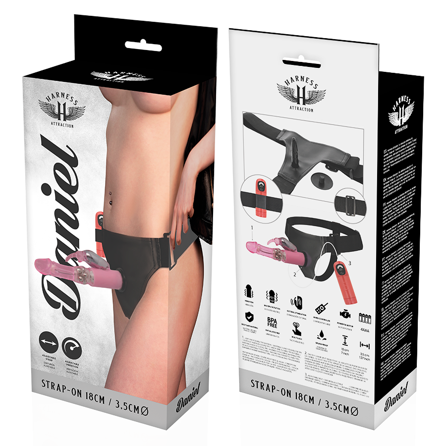 HARNESS ATTRACTION - RNES DANIEL AVEC VIBRATION ET ROTATION 18 CM -O- 3.5 CM – Image 7