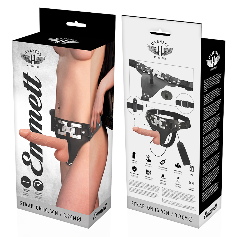 HARNESS ATTRACTION - RNES EMMETT VIBRATEUR RÉALISTE 16.5 CM -O- 3.7 CM – Image 7