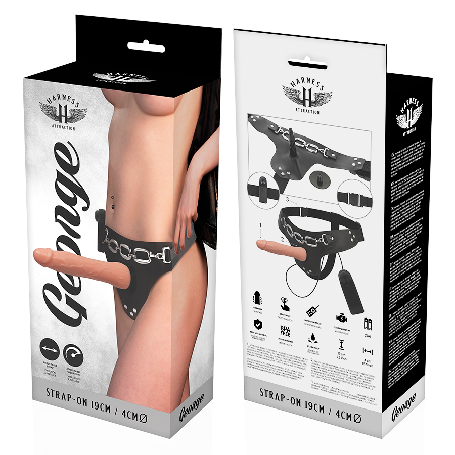 HARNESS ATTRACTION - RNES GEORGE VIBRATEUR RÉALISTE 19 CM -O- 4 CM – Image 7