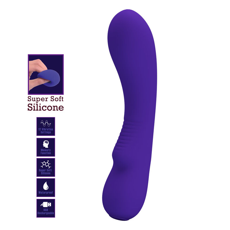 PRETTY LOVE - VIBRATEUR RECHARGEABLE PRESCOTT VIOLET – Image 7