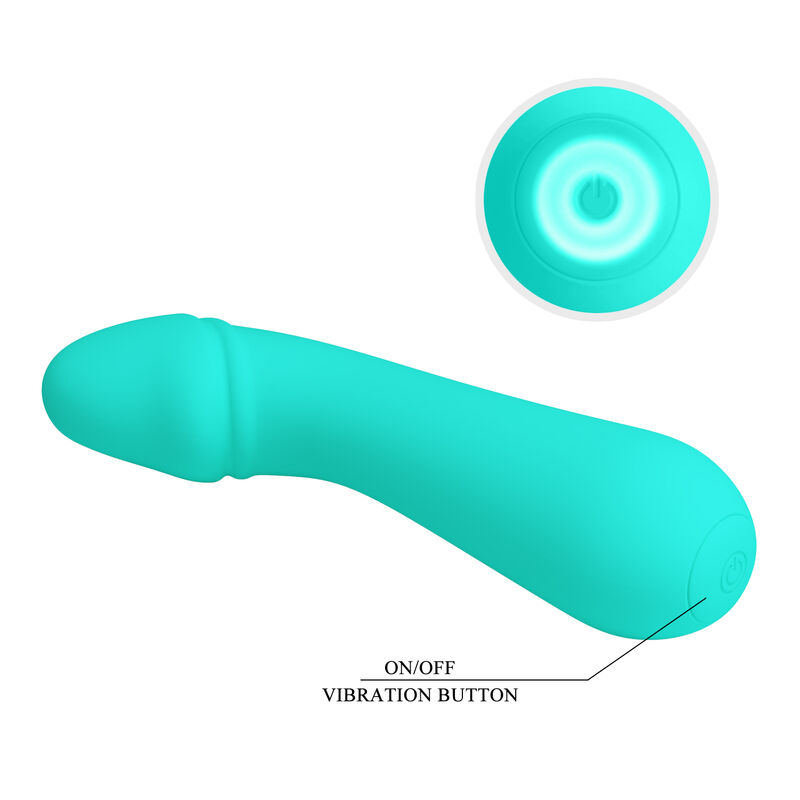 PRETTY LOVE - VIBRATEUR RECHARGEABLE CETUS VERT AQUA – Image 7