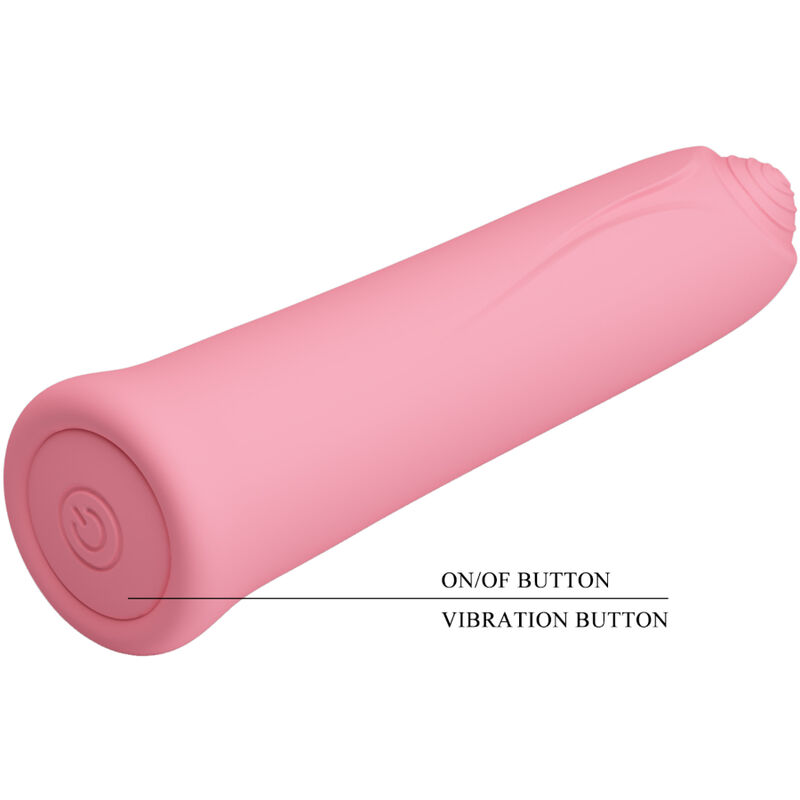 PRETTY LOVE - VIBRATEUR CURTIS MINI SUPER POWER 12 VIBRATIONS EN SILICONE ROSE – Image 7