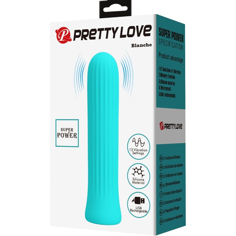 PRETTY LOVE - BLANCHE VIBRATEUR STIMULATEUR BLEU – Image 7
