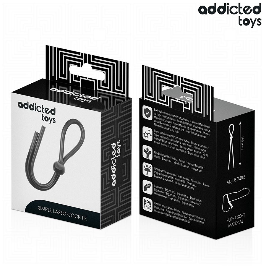 ADDICTED TOYS - CORDE EN SILICONE POUR LE PÉNIS À BOUCLE UNIQUE – Image 7