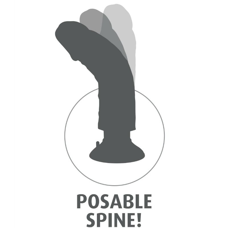 KING COCK - GODE VIBRATEUR 15.24 CM NATUREL – Image 7