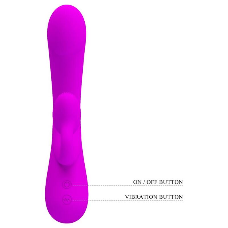PRETTY LOVE - VIBRATEUR SINCÈRE ET ONDES STIMULANTES CLITORIDIENNES SILICONE VIOLET – Image 7