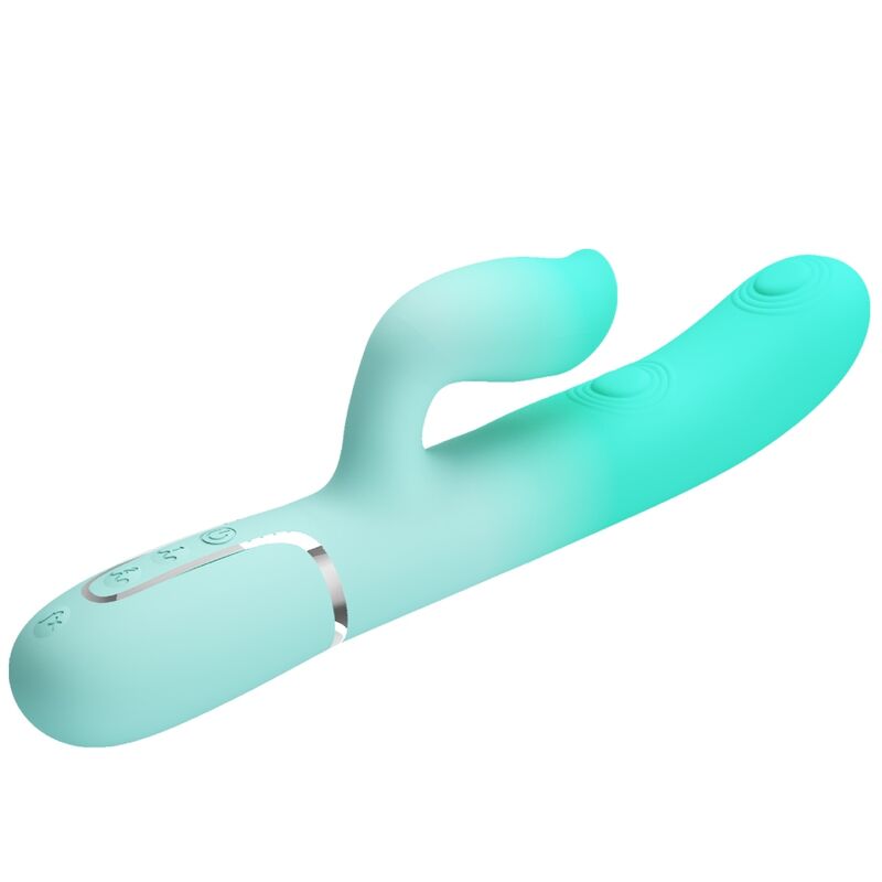PRETTY LOVE - VIBRATEUR LAPIN MULTIFONCTION GIGI VERT AQUA – Image 7