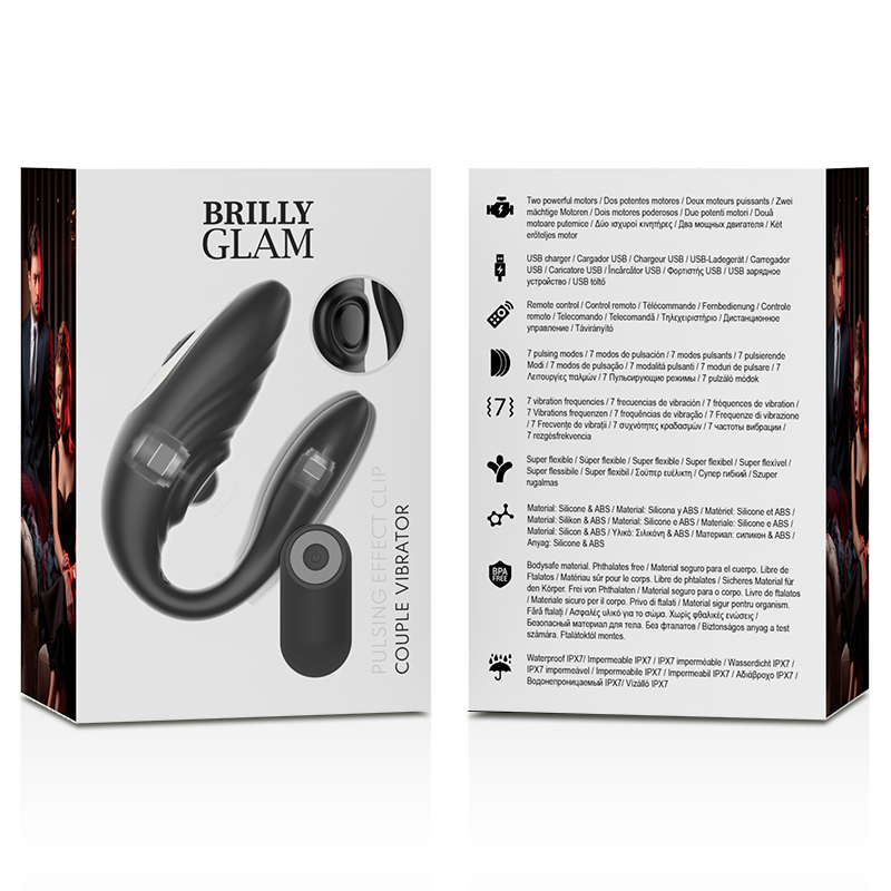 BRILLY GLAM- COUPLE TÉLÉCOMMANDE À IMPULSIONS ET VIBRANTES – Image 7