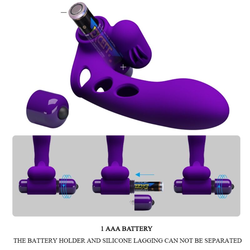 PRETTY LOVE - COUVERCLE DE DOIGT VIBRATEUR ORLANDO VIOLET – Image 7