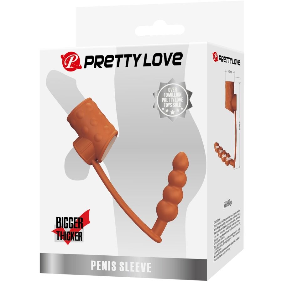PRETTY LOVE - MANCHON PÉNIS AVEC PLUG ANAL NATUREL – Image 7