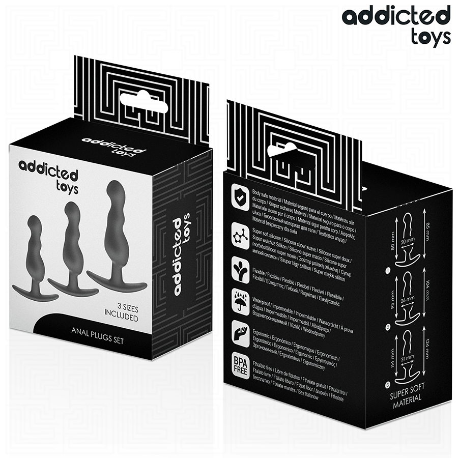 ADDICTED TOYS - LOT DE 3 PLUG ANAL MODÈLE 1 – Image 7