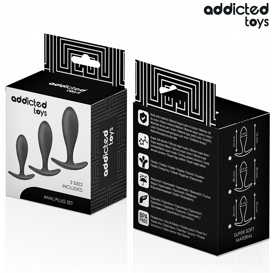 ADDICTED TOYS - LOT DE 3 PLUG ANAL MODÈLE 2 – Image 7