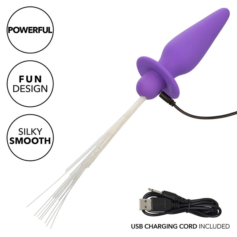 CALEXOTICS - SOUTHERN LIGHTS LIGHT UP PLUG ANAL10 VIBRATIONS SILICONE VIOLET – Image 7