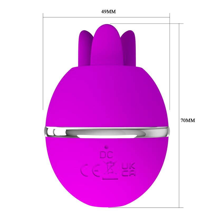 PRETTY LOVE - VIBRATEUR ROND EN SILICONE GEMINI BALL VIOLET – Image 8