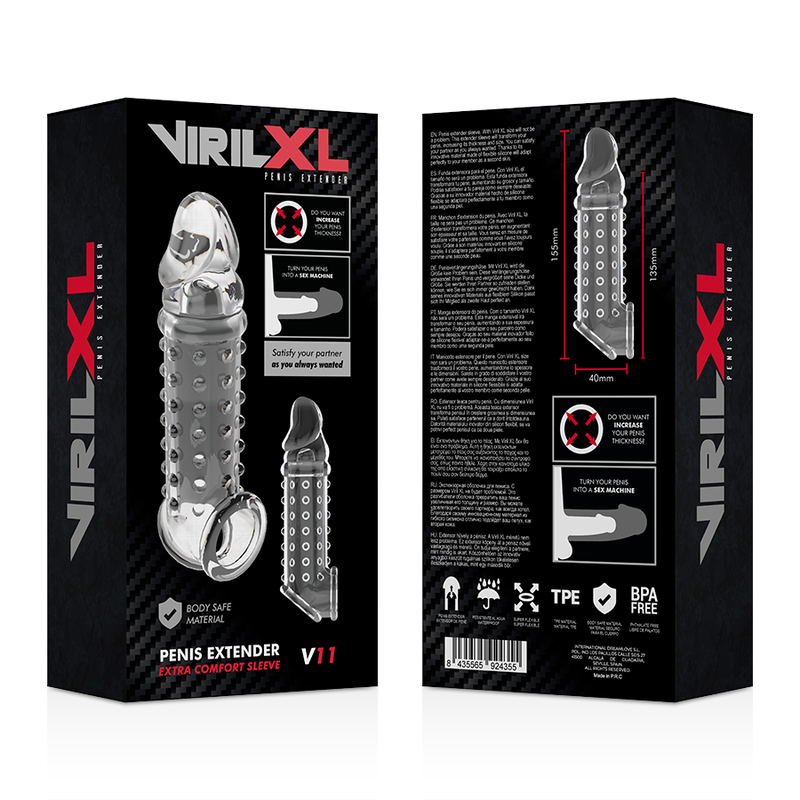 VIRILXL - EXTENSION DE PÉNIS ET GAINE V11 TRANSPARENTE – Image 8