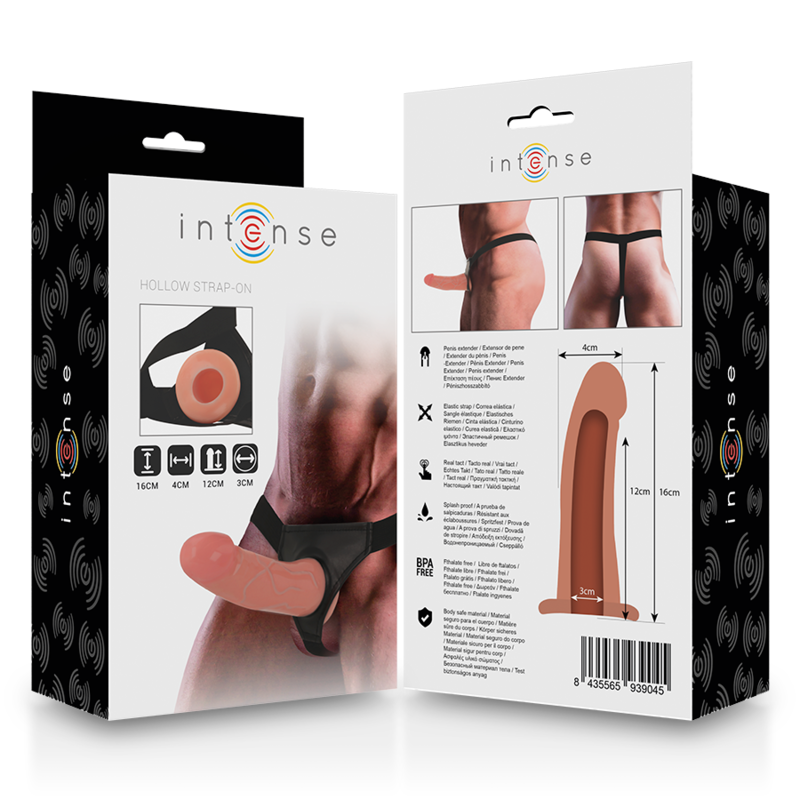 INTENSE - HARNAIS CREUX AVEC GODE 16 X 3 CM – Image 8