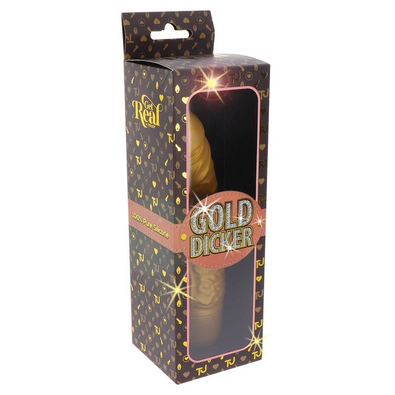 GET REAL - GOLD DICKER STIM VIBRATEUR OR – Image 8