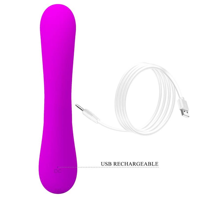 PRETTY LOVE - VIBRATEUR SINCÈRE ET ONDES STIMULANTES CLITORIDIENNES SILICONE VIOLET – Image 8