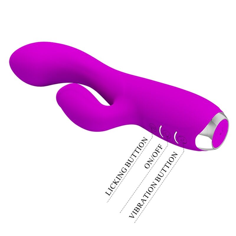 PRETTY LOVE - VIBRATEUR LAPIN RECHARGEABLE GLORIA IMPERMÉABLE VIOLET – Image 8