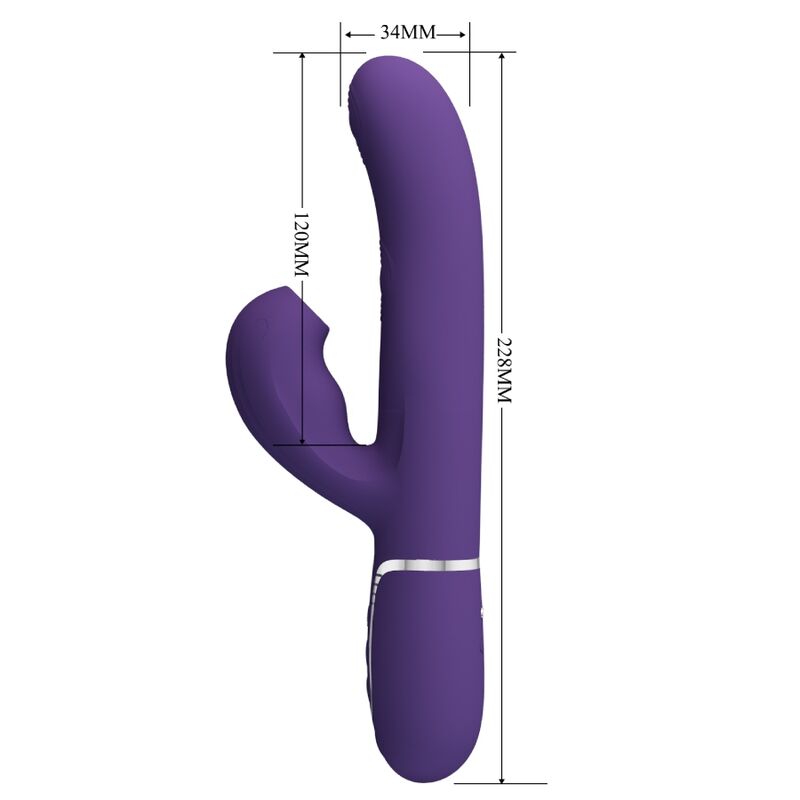 PRETTY LOVE - PERLITA VIBRATEUR G-SPOT 3 EN 1 MULTIFONCTION VIOLET – Image 8