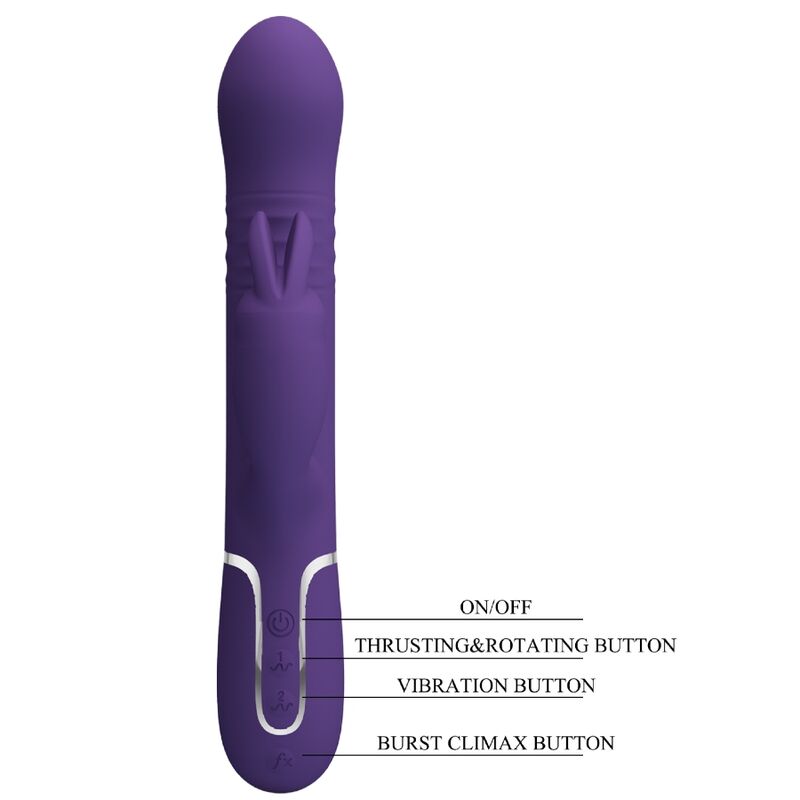 PRETTY LOVE - COALE VIBRATEUR RABBIT 4 EN 1 VIOLET – Image 8
