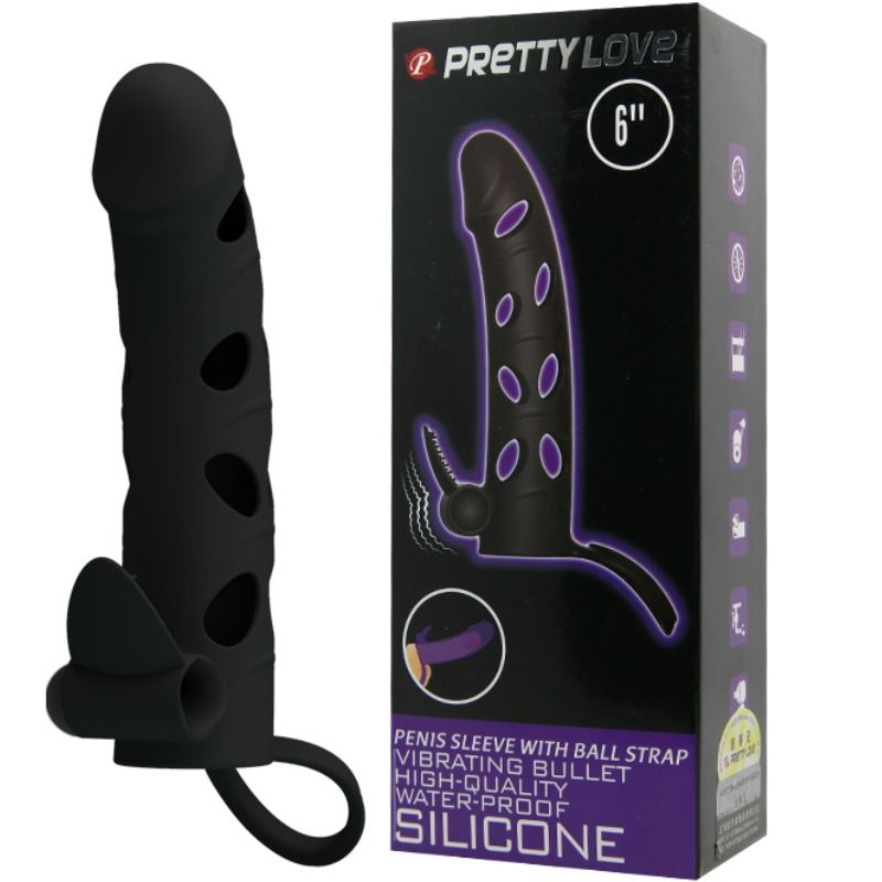 PRETTY LOVE - HOUSSE EN SILICONE AVEC VIBRATION 15.2 CM – Image 8