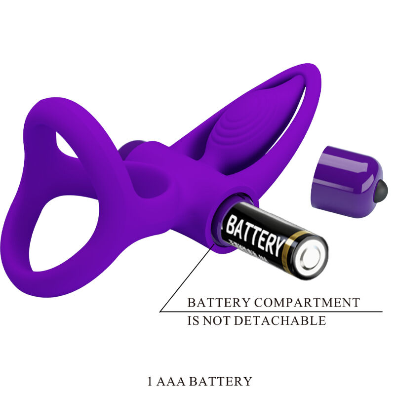 PRETTY LOVE - ANNEAU VIBRATEUR 10 VIBRATIONS SILICONE VIOLETTE – Image 8