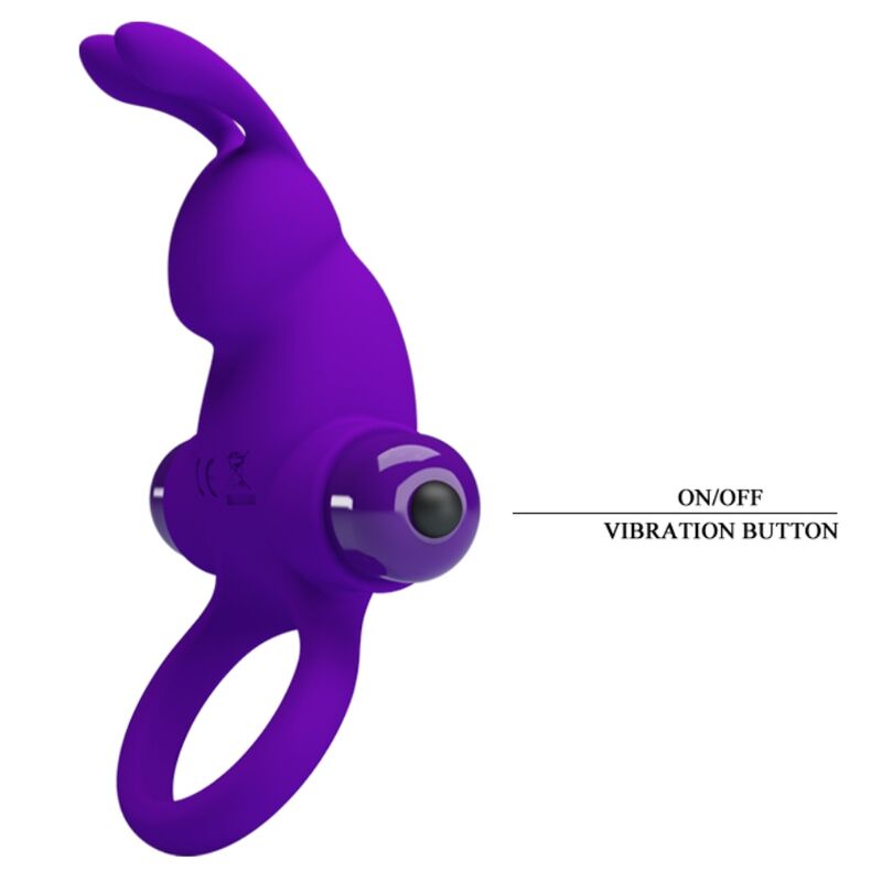 PRETTY LOVE - ANNEAU VIBRATEUR I RABBIT POUR PÉNIS VIOLET – Image 8