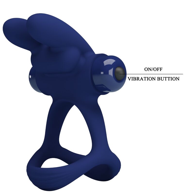 PRETTY LOVE - FRANCISCO DOUBLE ANNEAU VIBRANT LAPIN BLEU – Image 8
