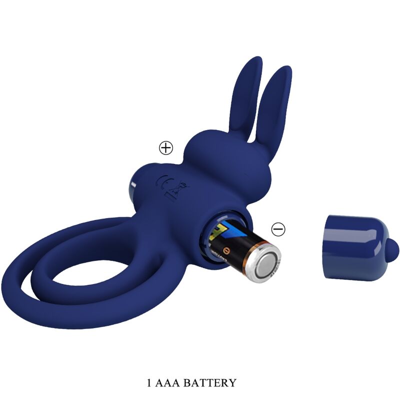 PRETTY LOVE - DAREY DOUBLE ANNEAU VIBRANT LAPIN BLEU – Image 8