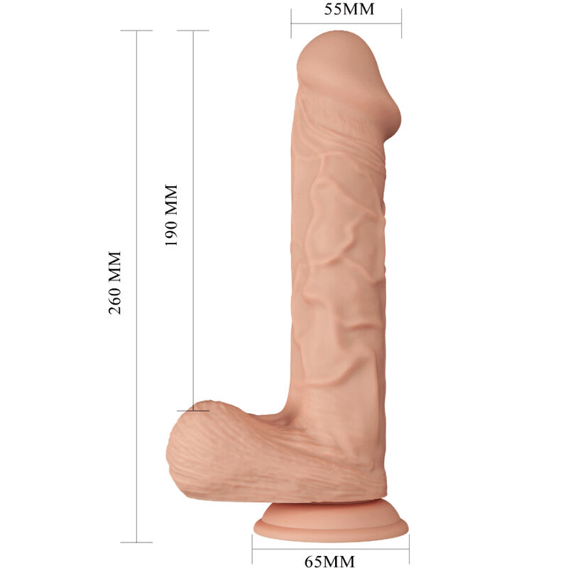 BAILE - BELLE RENCONTRE BERGRISI GODE RÉALISTE FLEXIBLE 26 CM NATUREL – Image 8