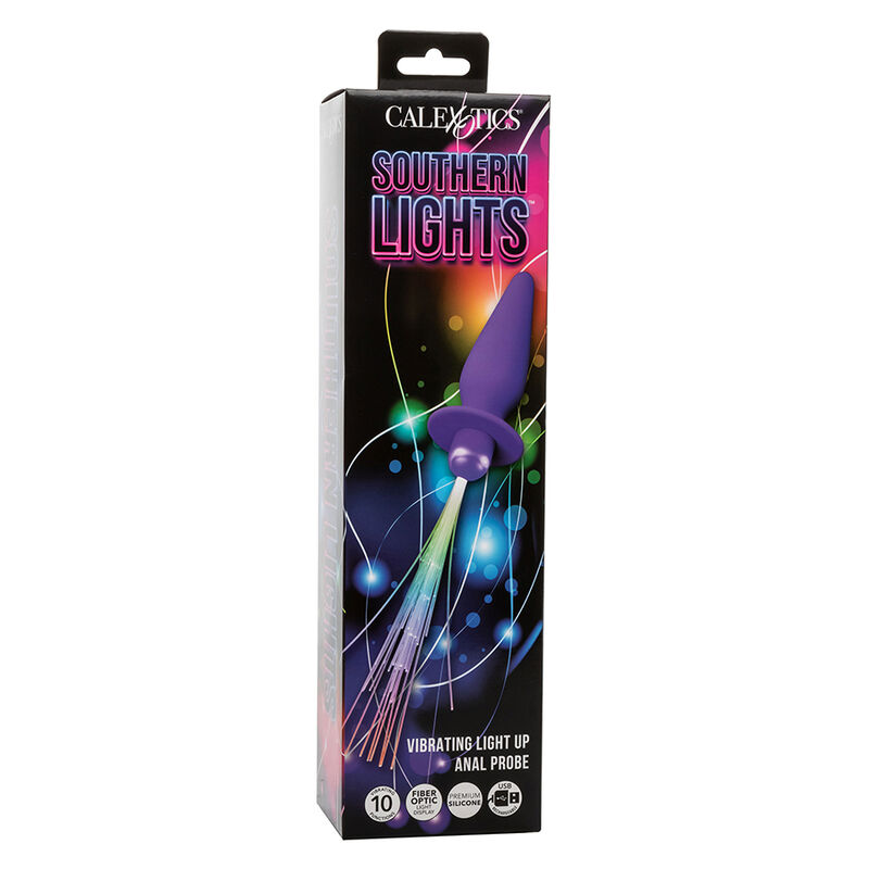 CALEXOTICS - SOUTHERN LIGHTS LIGHT UP PLUG ANAL10 VIBRATIONS SILICONE VIOLET – Image 8