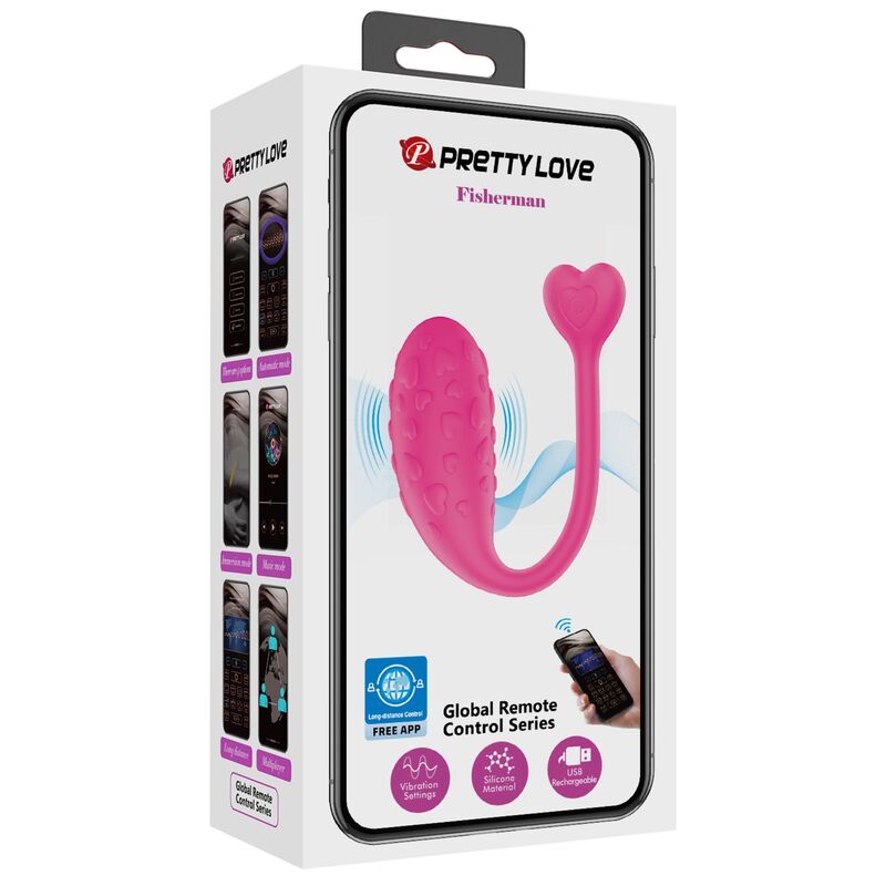 PRETTY LOVE - OEUF VIBRANT ROSE FISHER CONTRÔLÉ PAR APPLICATION – Image 8