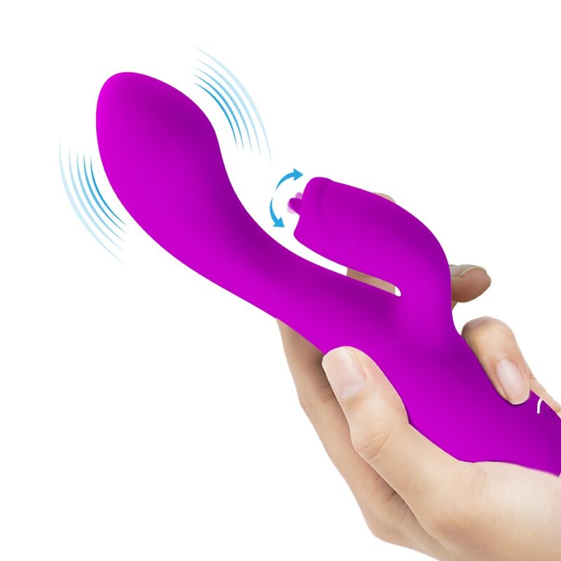 PRETTY LOVE - VIBRATEUR LAPIN RECHARGEABLE GLORIA IMPERMÉABLE VIOLET – Image 9