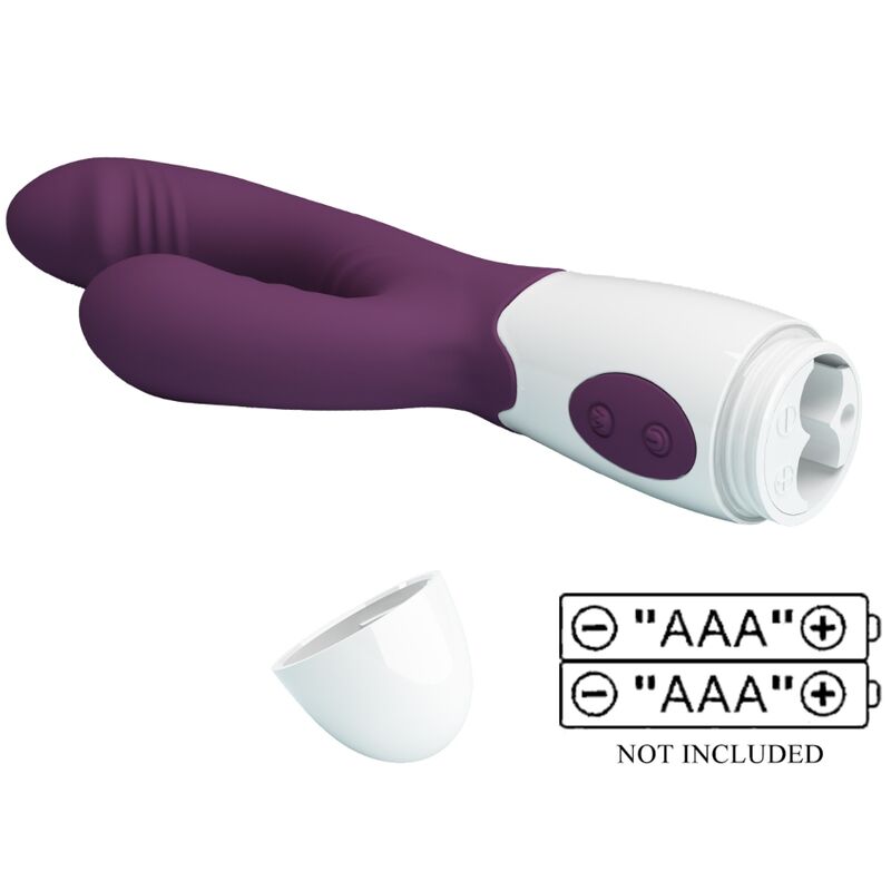 PRETTY LOVE - ANDRE VIBRATEUR RABBIT & STIMULATEUR DE POINT G VIOLET – Image 9
